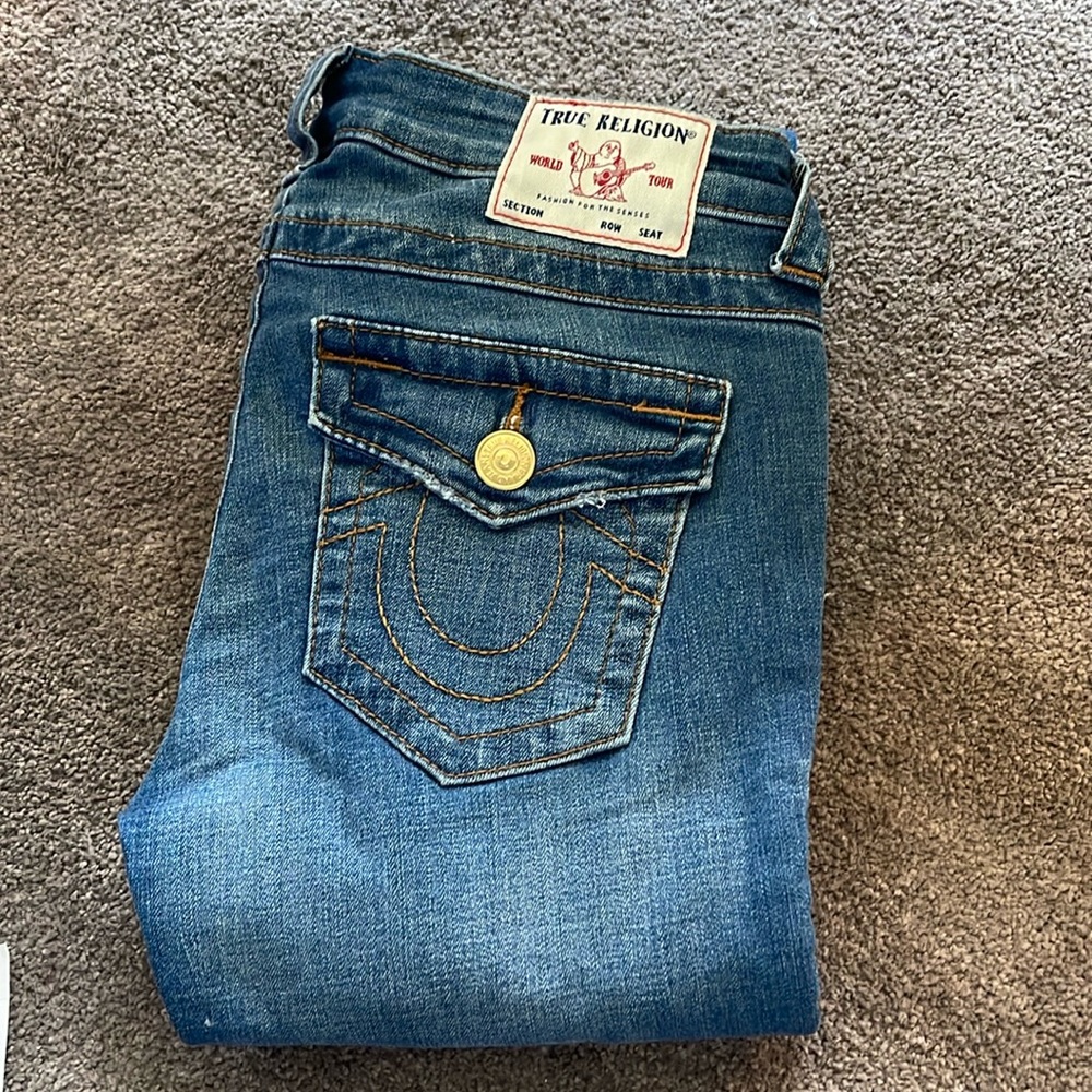 True Religion Skinny ripped jeans